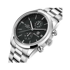 Benyar Chronograph Edition Watch For Men's Silver (by-5187-3)