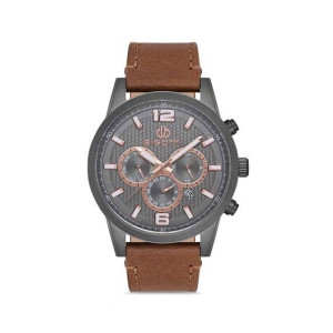 Bigotti Analog Leather Men's Watch Brown (BG.1.10116-4)