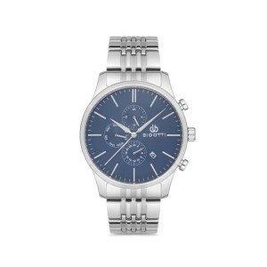 Bigotti Analog Stainless Steel Men's Watch Silver (BG.1.10153-3)