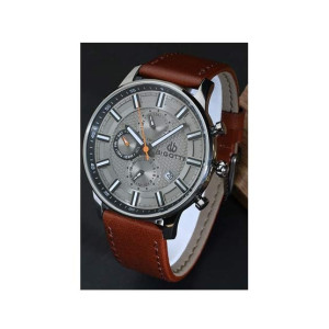 Bigotti Leather Men's Watch Brown (BG.1.10170-6)