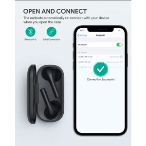 Aukey Compact II Wireless Earbuds Black (EP-T21S)