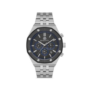 Bigotti Stainless Steel Men's Watch Silver (BG.1.10332-2)