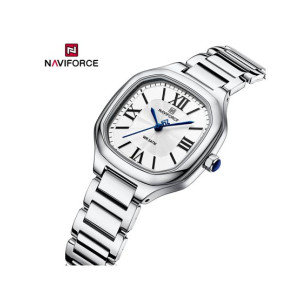 Naviforce Femme Square Edition Watch For Men Silver (NF-5042-7)