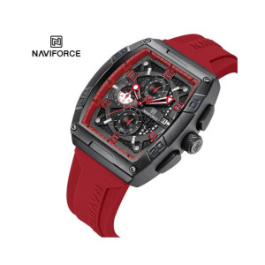 Naviforce Precision Square Watch For Men Red (Nf-8052-6)