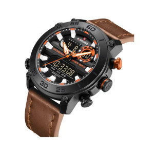 Naviforce TimeSplit Watch For Men Brown (nf-9235-5)