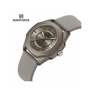 Naviforce Grace Date Watch For Women Grey (NF-7107-5)