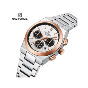 Naviforce Bond Chrono Watch For Women Two Tone (NF-8048l-6)