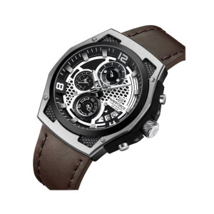 Naviforce Leather X Watch For Men Brown (nf-8051-7)