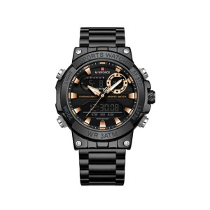 Naviforce Dual Force Watch For Men Black (NF-9237-5)