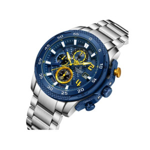 Naviforce Chrono Titan Watch For Men Silver (NF-8047-5)