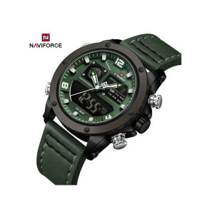 Naviforce Dual Master Watch For Men Green (Nf-9236-2)