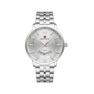 Naviforce Affinity Watch For Men Silver (NF-9238g-5)