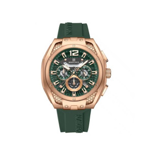 Naviforce Edge Chronograph Watch For Men Green Rose (NF-8063-8)