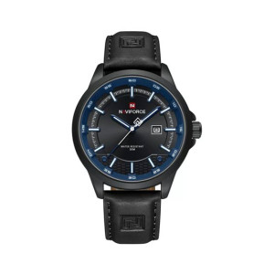 Naviforce Sophisti Date Watch For Men Black Blue (NF-9248-9)