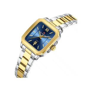 Naviforce Sleek Square Watch For Women Two Tone (NF-9239l-2)