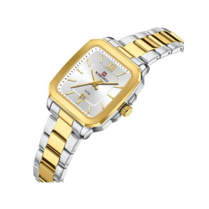 Naviforce Sleek Square Watch For Women Two Tone (NF-9239l-6)