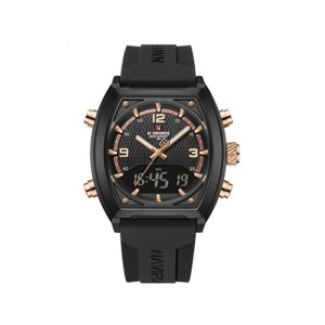Naviforce Dual Master Watch For Men Black (NF-9242-6)