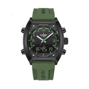 Naviforce Dual Master Watch For Men Green (NF-9242-8)