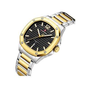Naviforce Datexplorer Watch For Men Two Tone (NF-9243-2)