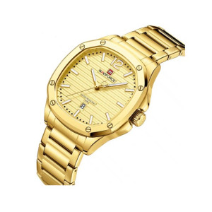 Naviforce Datexplorer Watch For Men Golden (NF-9243-3)