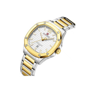 Naviforce Datexplorer Watch For Men Two Tone (NF-9243-4)