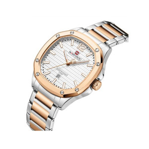 Naviforce Datexplorer Watch For Men Two Tone (NF-9243-5)