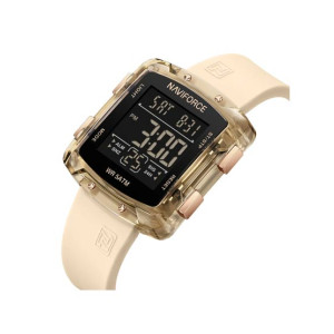 Naviforce Digitron Watch For Women Beige (NF-7121-3)