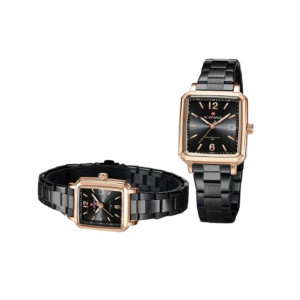 Naviforce Square Class Edition Watch For Couple Black (NF-9252c-3)