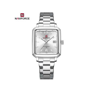 Naviforce Square Class Edition Watch For Women Silver (NF-9252g-7)