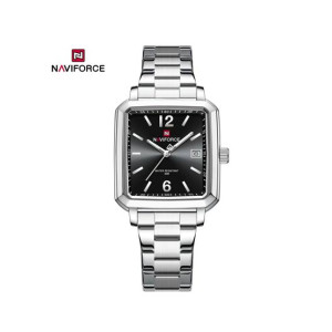 Naviforce Square Class Edition Watch For Women Silver (NF-9252g-6)