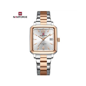 Naviforce Square Class Edition Watch For Women Two Tone (NF-9252g-5)