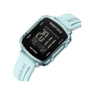 Naviforce Sparkle Beat Watch For Women Light Blue (NF-7120-5)