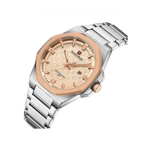 Naviforce Elan Watch For Men Silver (NF-9245-8)