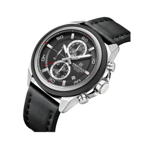 Naviforce Chronomark Watch For Men Black (NF-8075-6)