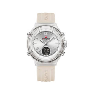 Naviforce Equinox Series Watch For Women Silver (NF-7109-8)