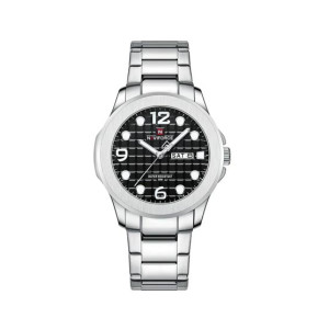 Naviforce Luminox Watch For Men Silver (NF-9244-4)