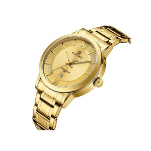 Naviforce Royal Date Edition Watch For Men Golden (NF-9254-2)