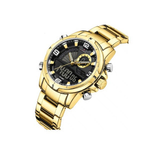 Naviforce MultiZone Watch For Men Golden (NF-9257-5)