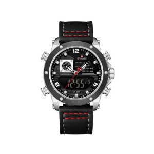 Naviforce Dual Master Watch For Men Black - (NF-9236-8)