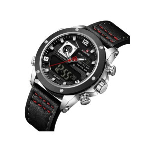 Naviforce Dual Master Watch For Men Black - (NF-9236-8)