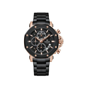 Naviforce ChronoPro Watch For Men Black - (NF-8065-4)