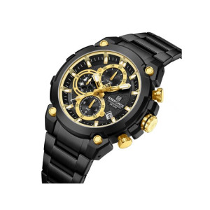 Naviforce ChronoX Watch For Men Black - (NF-8071-4)