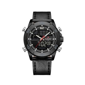 Naviforce DualTrack Edition Watch For Men Black - (NF-9253L-1)