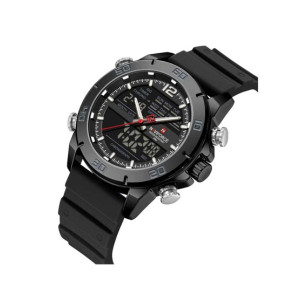Naviforce DualTrack Edition Watch For Men Black - (NF-9253t-1)