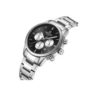 Naviforce Executive Chrono Watch For Men Silver - (NF-8076-7)