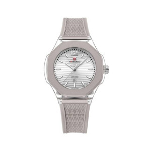 Naviforce Textura Watch For Women Grey- (NF-6109-8)