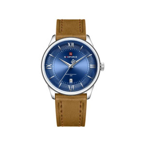 Naviforce Slim Date Edition Watch For Men Brown - (NF-9272l-3)
