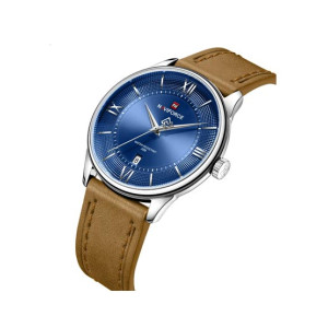 Naviforce Slim Date Edition Watch For Men Brown - (NF-9272l-3)