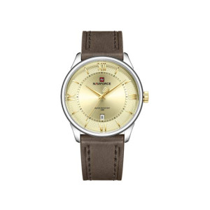 Naviforce Slim Date Edition Watch For Men Dark Brown - (NF-9272l-4)