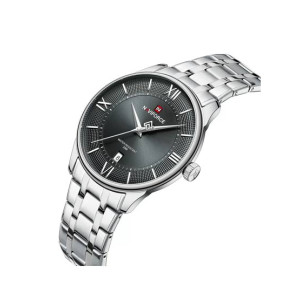 Naviforce Signature Formal Edition Watch For Men Silver - (NF-9272s-5)
